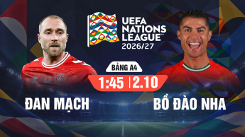 Đan Mạch vs Bồ Đào Nha UEFA Nations League 2026/27