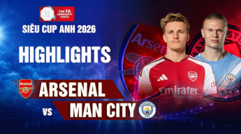 Arsenal vs Manchester City Siêu Cúp Anh 2026
