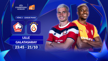 Lille vs Galatasaray - League Phase Vòng 3 UEFA Champions League 2026/27