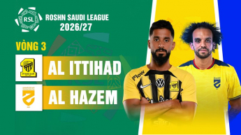 Al Ittihad vs Al Hazem Vòng 3 Roshn Saudi League 2026/27