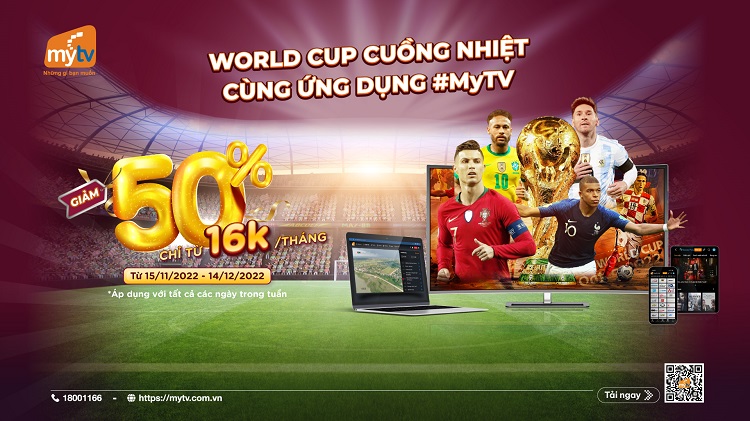 ƯU ĐÃI CUỐI NĂM - GÓI CƯỚC ỨNG DỤNG MyTV GIẢM NGAY 50%