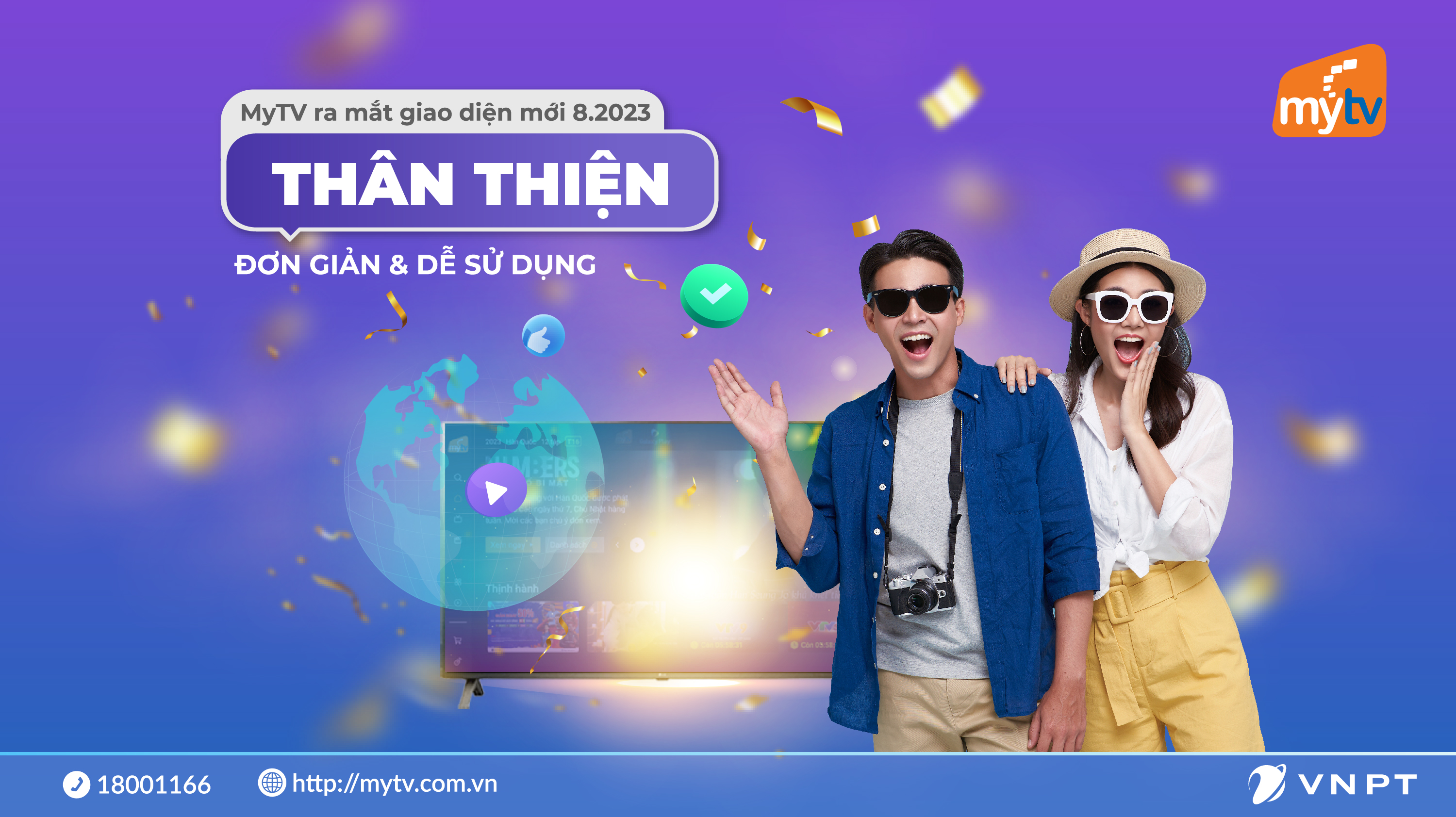 Trải nghiệm thân thiện với giao diện mới nhất của Truyền hình MyTV