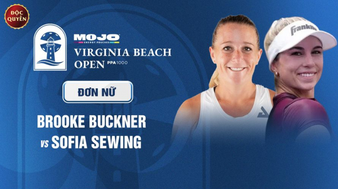 Brooke Buckner vs Sofia Sewing - PPA Virginia Beach Open - Vòng 16