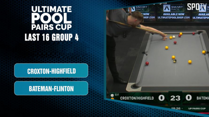 Croxton-Highfield vs Bateman-Flinton - Last 16 Group 4 Ultimate Pool Pairs Cup 2024