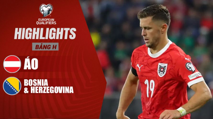 Áo - Bosnia & Herzegovina Vòng loại FIFA World Cup 2026 bảng H