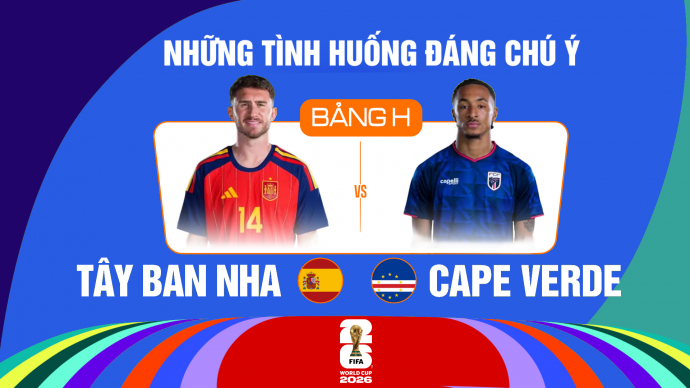 Tây Ban Nha vs Cape Verde Bảng H FIFA World Cup 2026